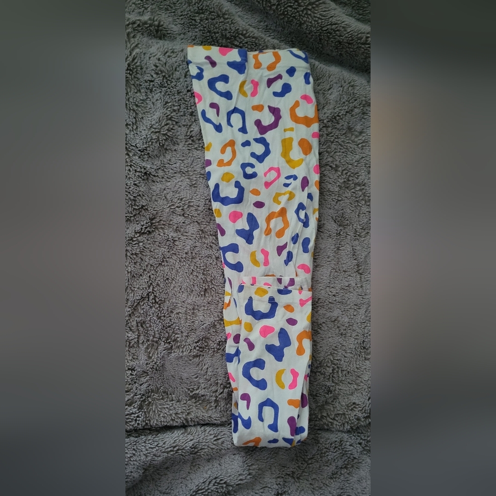 On Fire Multicolor Kids Leggings